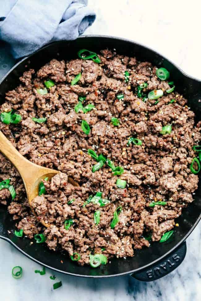 Korean Ground Beef and Rice Bowls 2