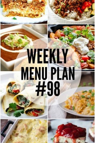 Weekly Menu Plan #98