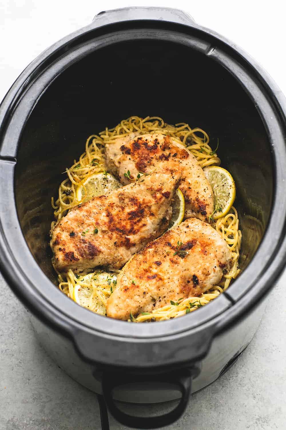 Slow Cooker Lemon Chicken Piccata The Recipe Critic