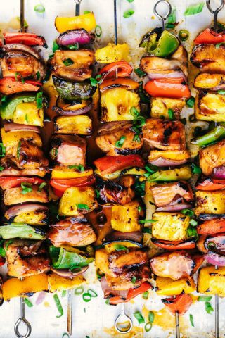 Grilled Hawaiian Teriyaki Chicken Skewers | The Recipe Critic