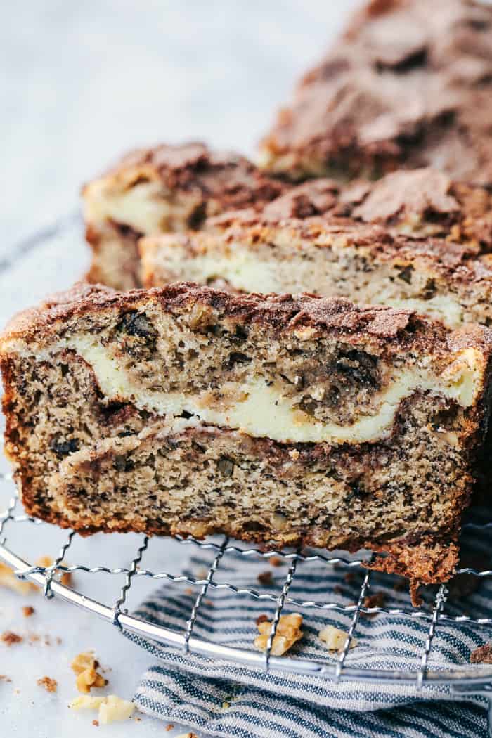 Cinnamon Swirl Cream Cheese Banana Bread - 38