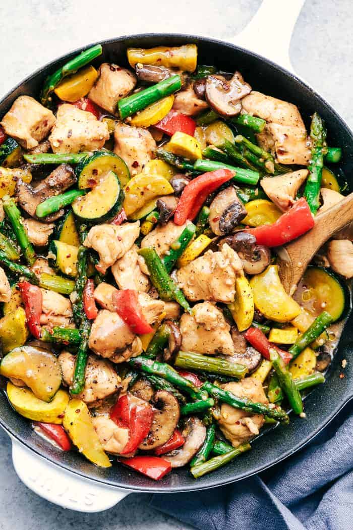 Honey Garlic Chicken Stir Fry - 1