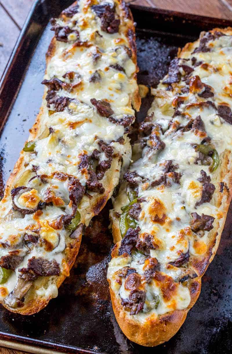 Philly Cheese Steak Cheesy Bread | The Recipe Critic