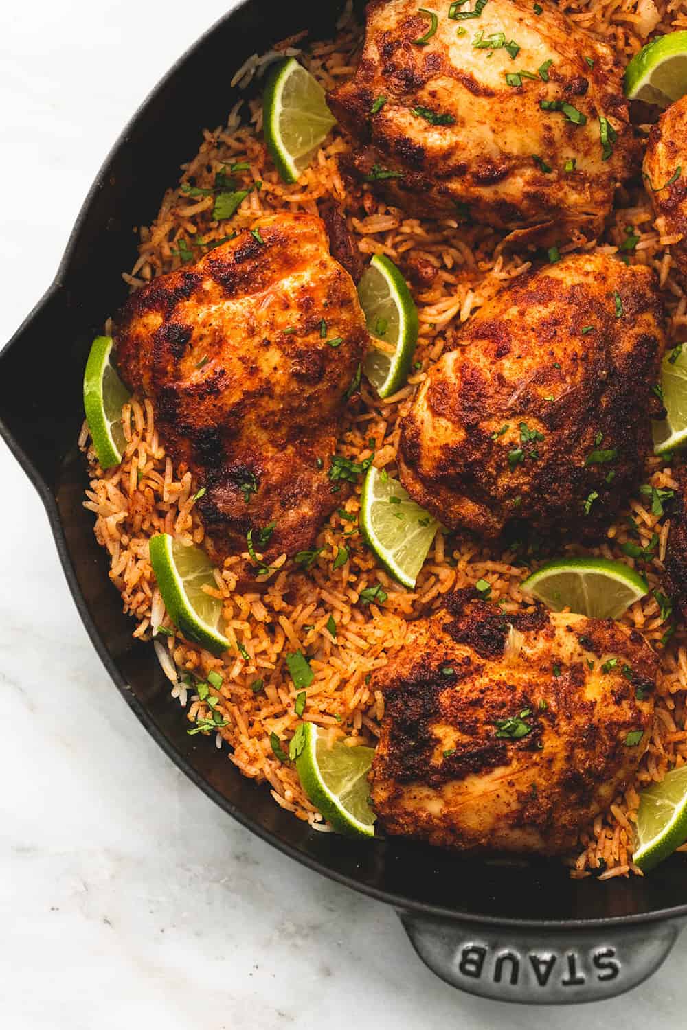 One pan chili lime chicken and rice