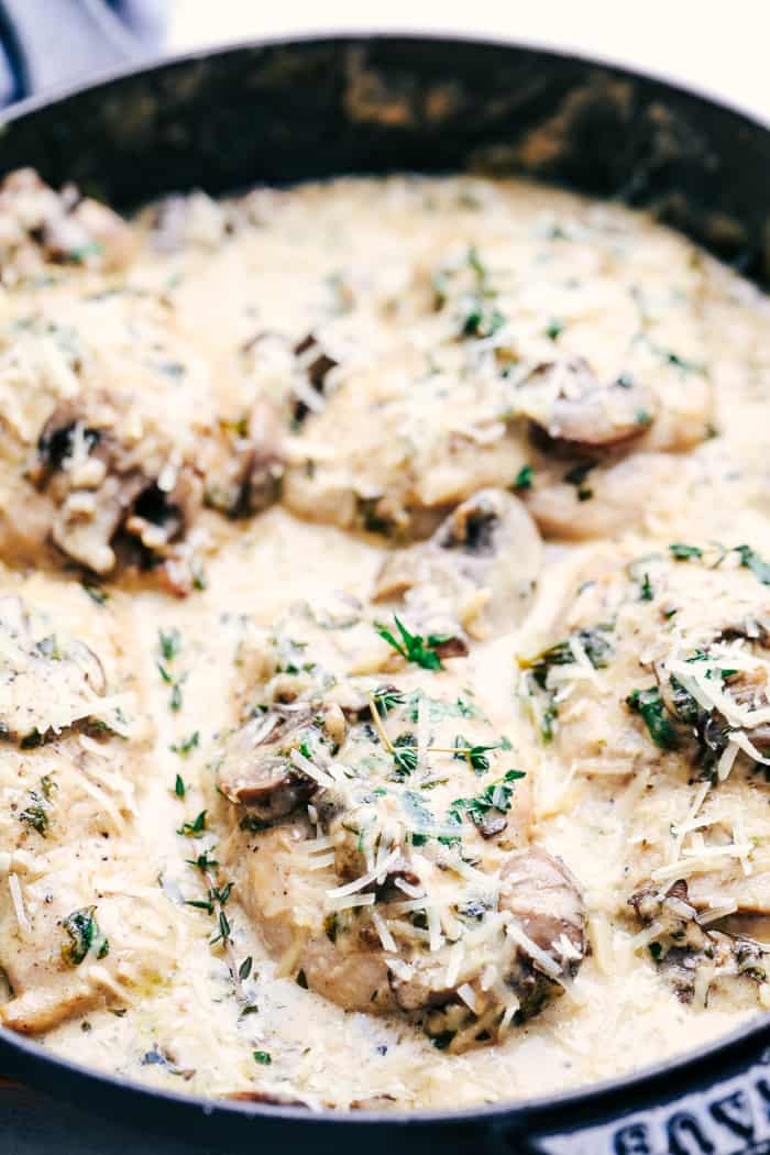 Creamy Parmesan Herb Mushroom Chicken - 81