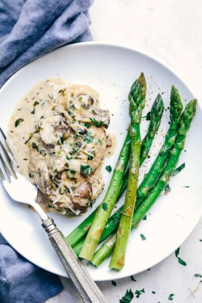 Creamy Parmesan Herb Mushroom Chicken | The Recipe Critic