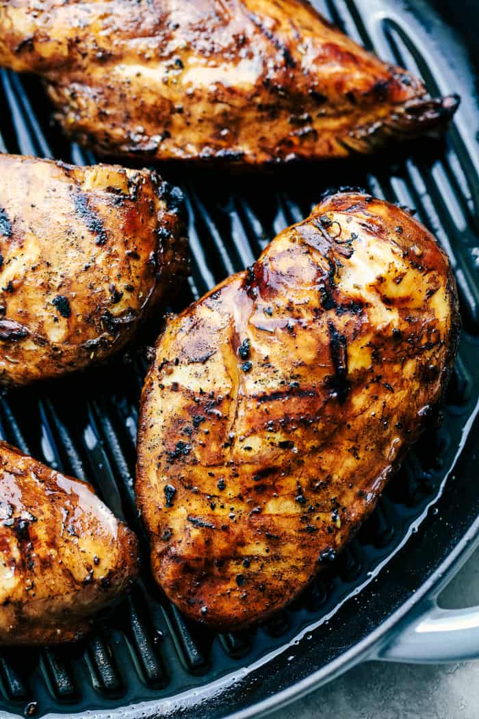 Chicken on the grill.