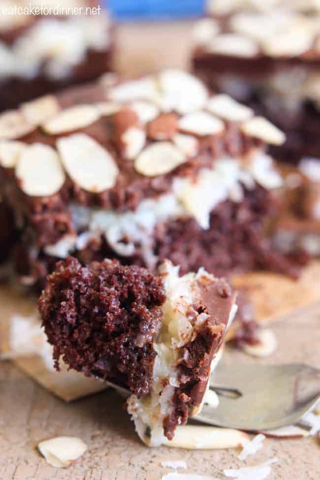 Almond Joy Poke Cake - 97