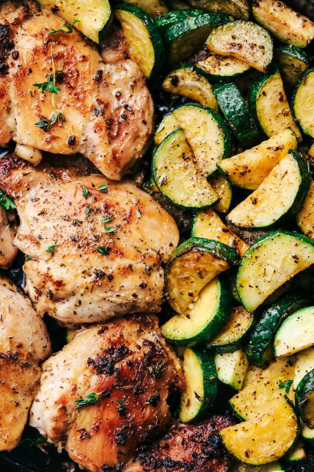 Buttery Garlic Herb Chicken with Zucchini - 95