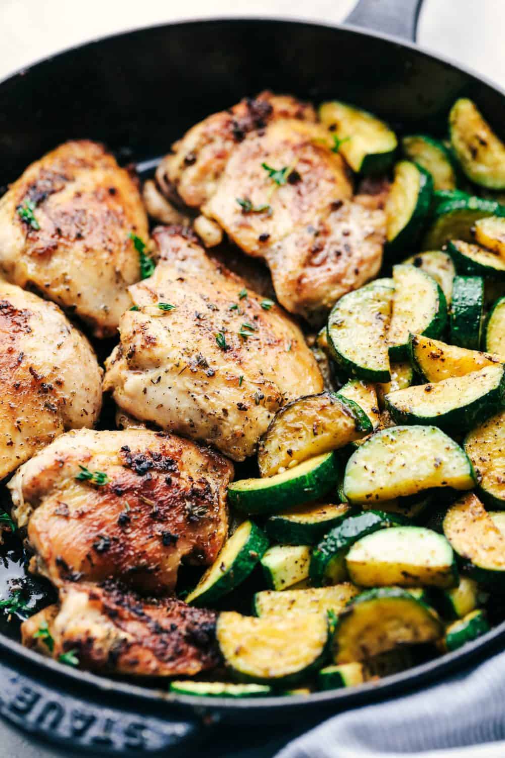 Buttery Garlic Herb Chicken with Zucchini - 98