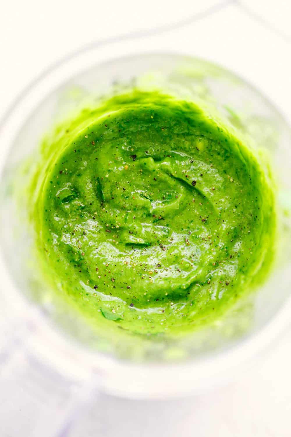 Avocado Chimichurri sauce overview.