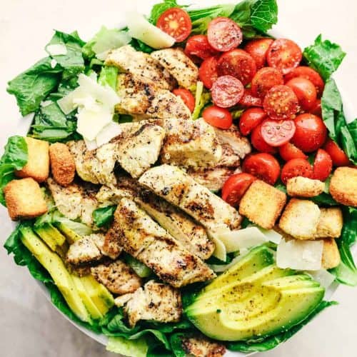 Grilled Chicken Caesar Avocado Salad | The Recipe Critic