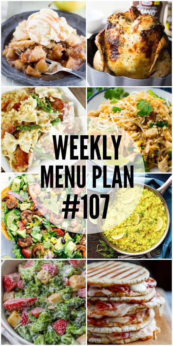 Weekly Menu Plan #107 | The Recipe Critic