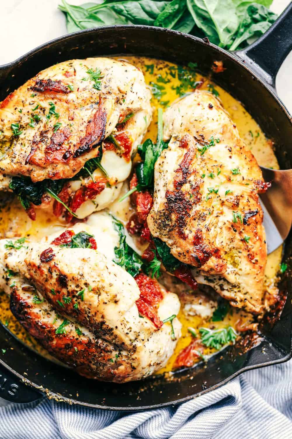 Stuffed Tuscan Garlic Chicken The Recipe Critic