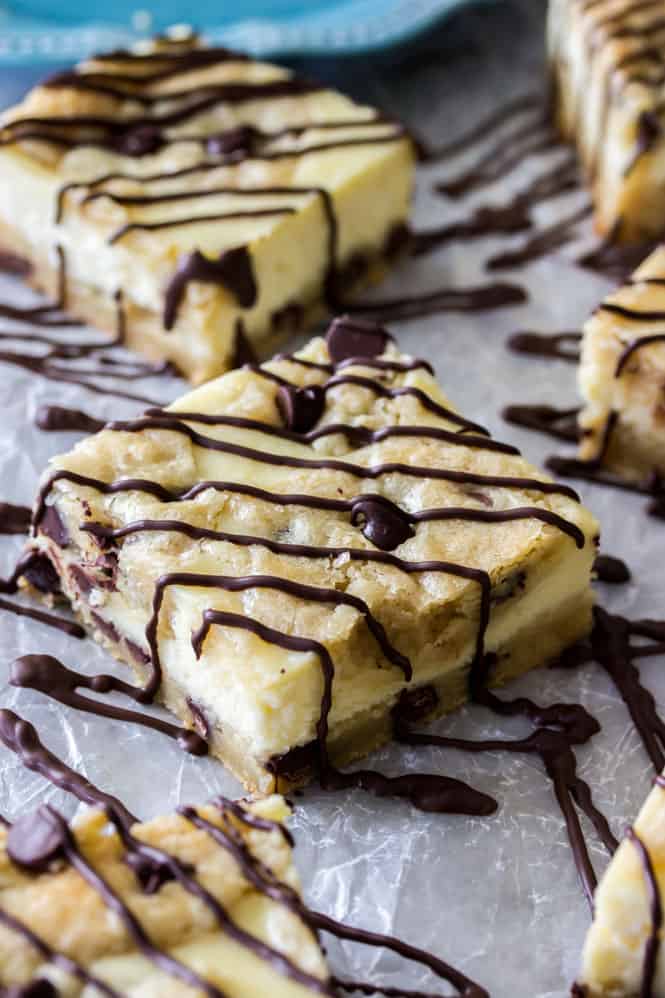 Chocolate Chip Cookie Cheesecake Bars | The Recipe Critic