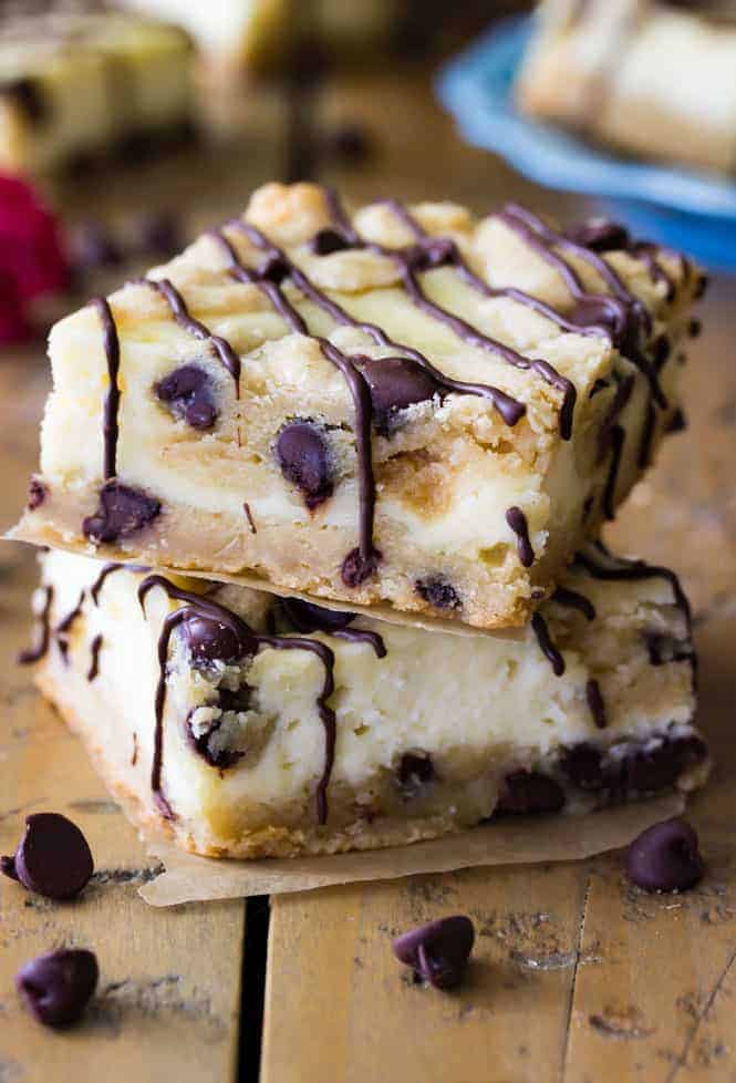 Cream Cheese Bars with Chocolate Chips