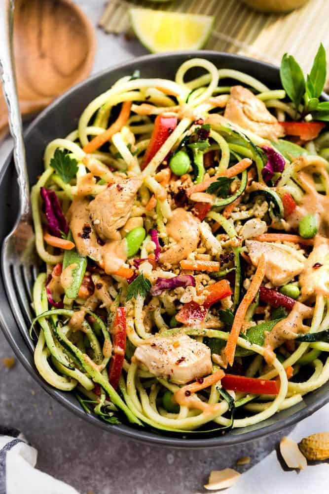 Thai Zucchini Noodle Salad | The Recipe Critic - Recipe Ocean