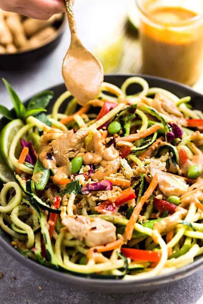 Thai Zucchini Noodle Salad | The Recipe Critic