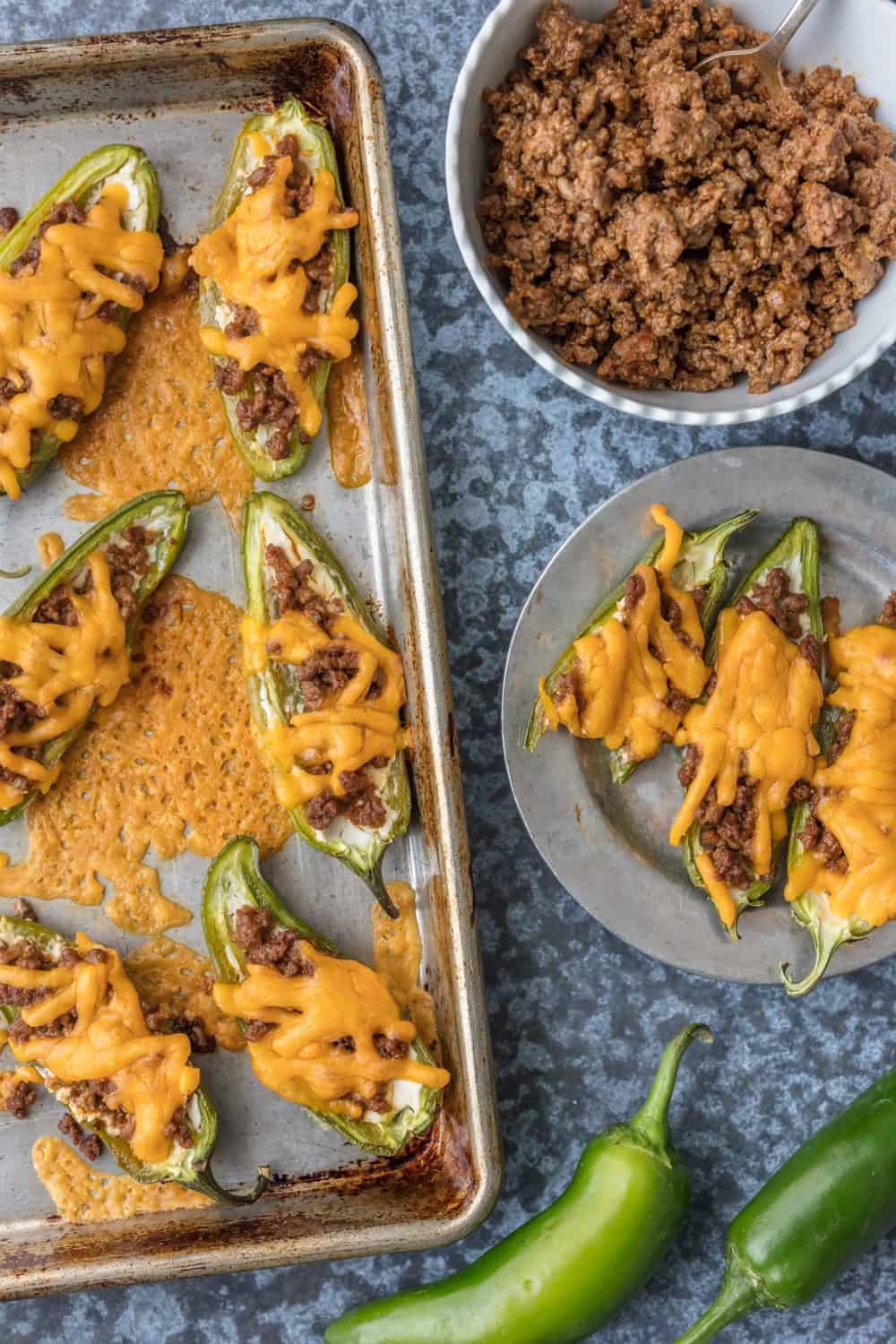 Cheeseburger Stuffed Jalapeno Poppers - 69