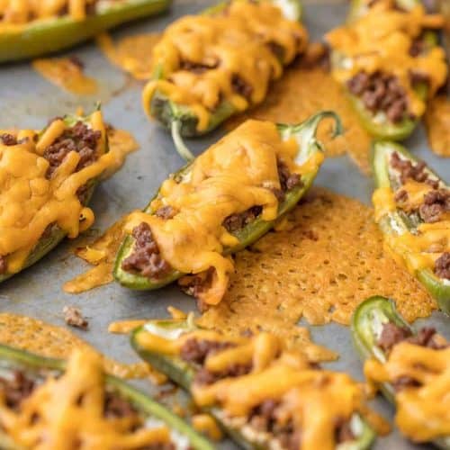 Cheeseburger Stuffed Jalapeno Poppers | The Recipe Critic