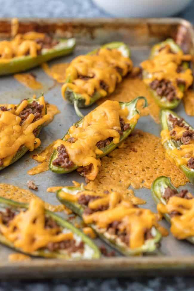 Cheeseburger Stuffed Jalapeno Poppers | The Recipe Critic