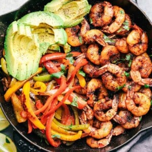 20 Minute Skillet Blackened Shrimp Fajitas - 16