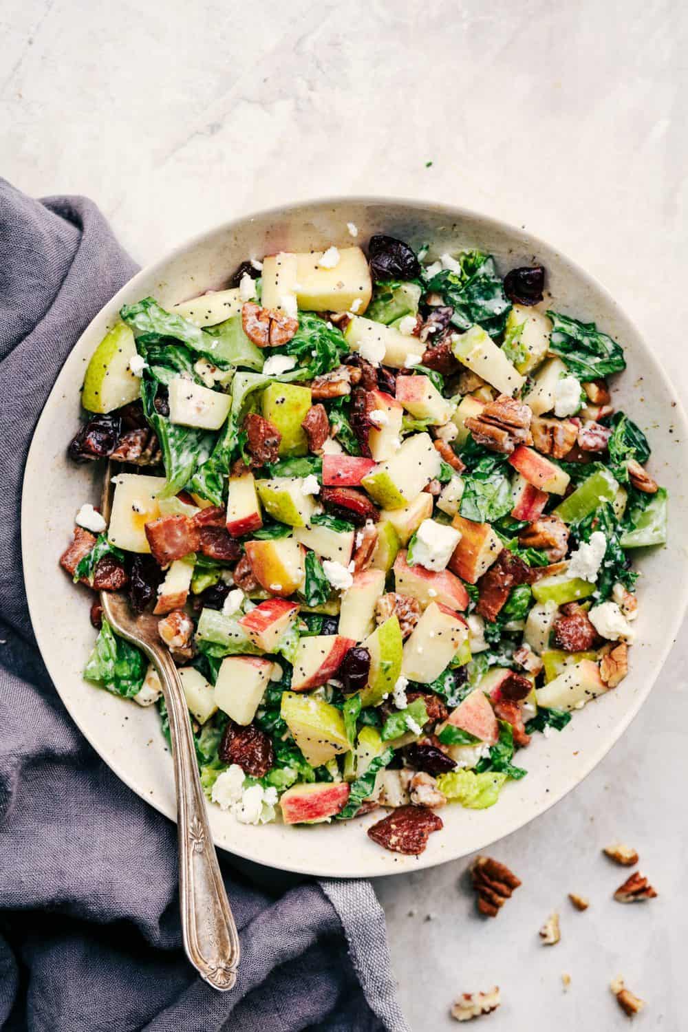 Autumn Chopped Salad with Creamy Poppyseed Dressing - 82