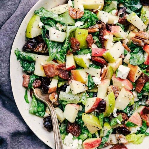 fall chopped salad with citrus dressing Ultimate Fall Chopped Salad with Honeyed Tangerine-Turmeric Vinaigrette