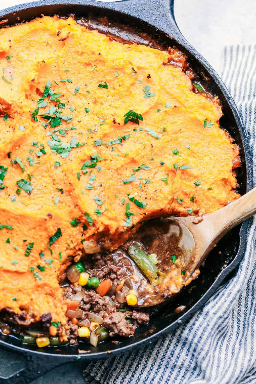 Skillet Sweet Potato Shepherds Pie - 16