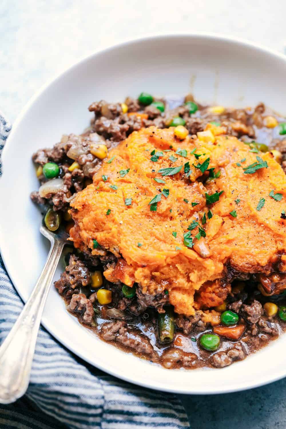 Skillet Sweet Potato Shepherds Pie - 80