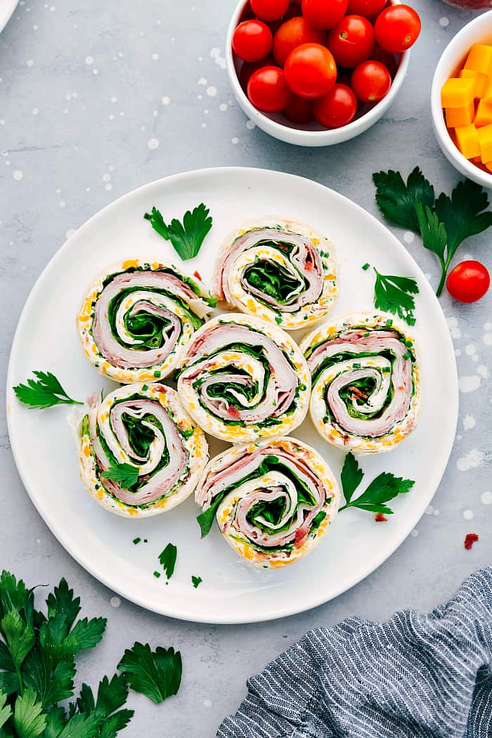 Turkey Bacon Ranch Pinwheels