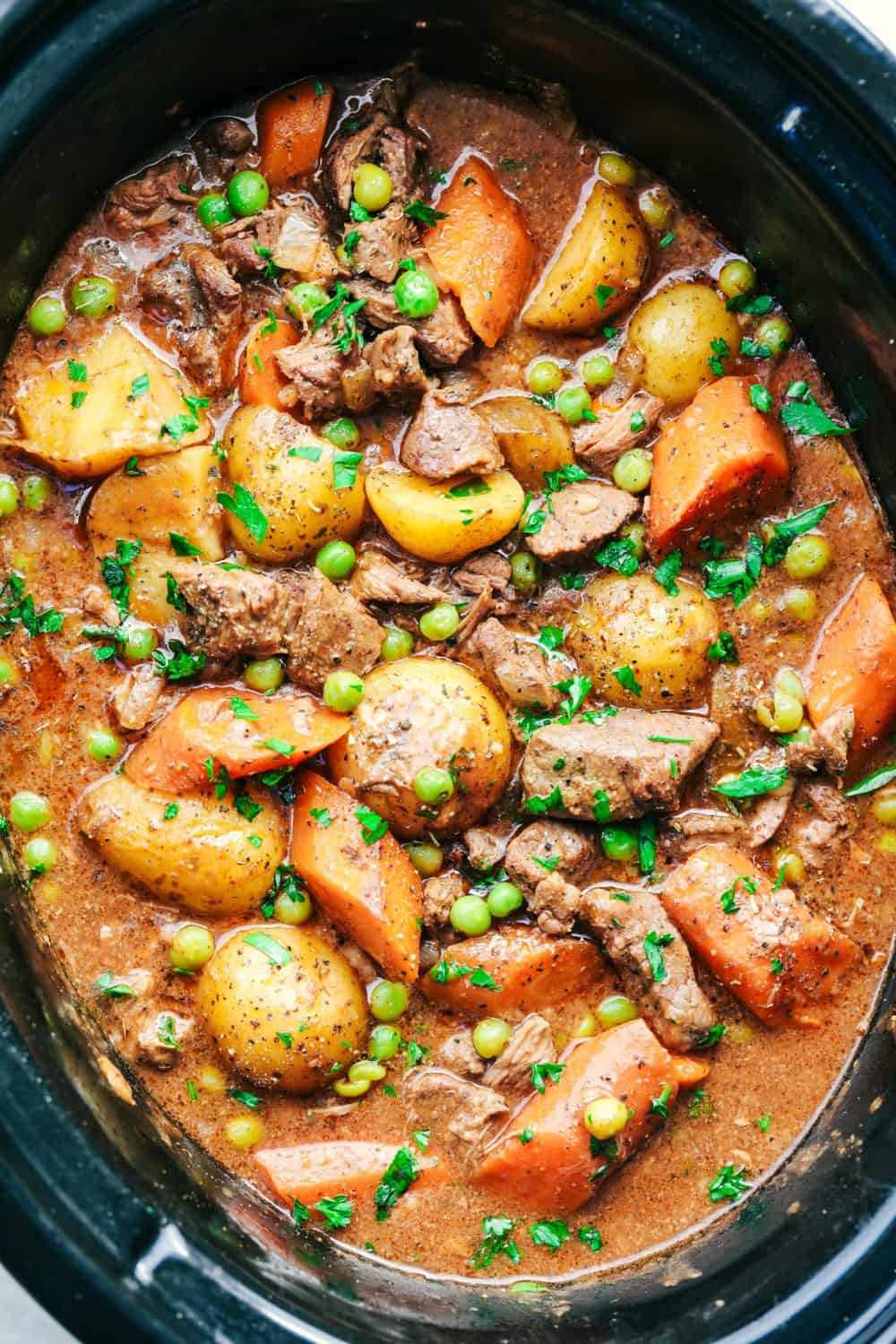 Best Ever Slow Cooker Beef Stew - 36