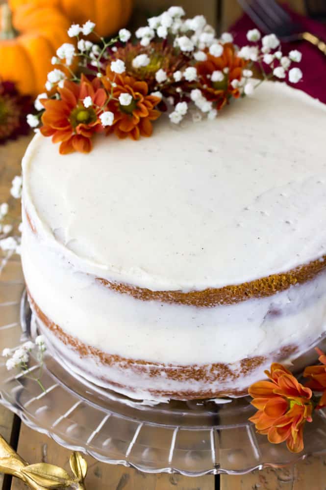 Pumpkin Cake with Cream Cheese Frosting - 96