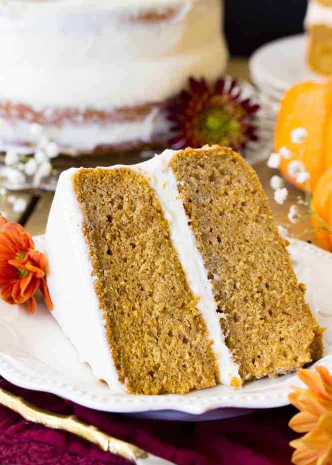 Pumpkin Cake With Cream Cheese Frosting The Recipe Critic