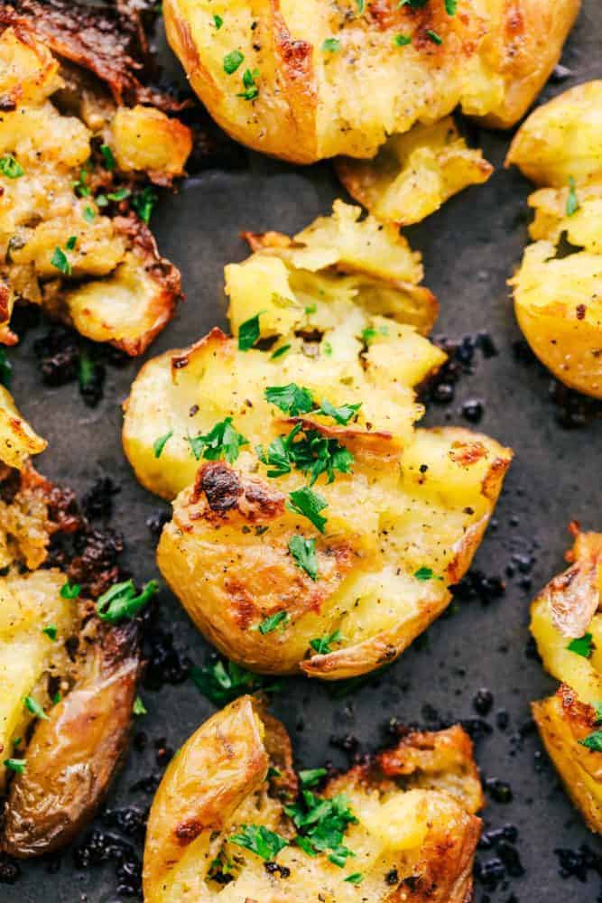 Garlic Ranch Smashed Potatoes | The Recipe Critic