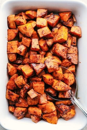 Honey Recipes Roasted Honey Cinnamon Butter Sweet Potatoes The Recipe 