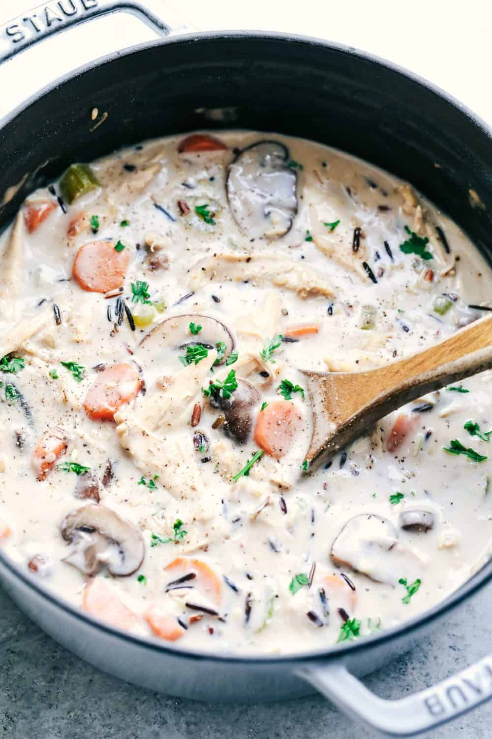 Creamy Turkey Wild Rice Soup - 26