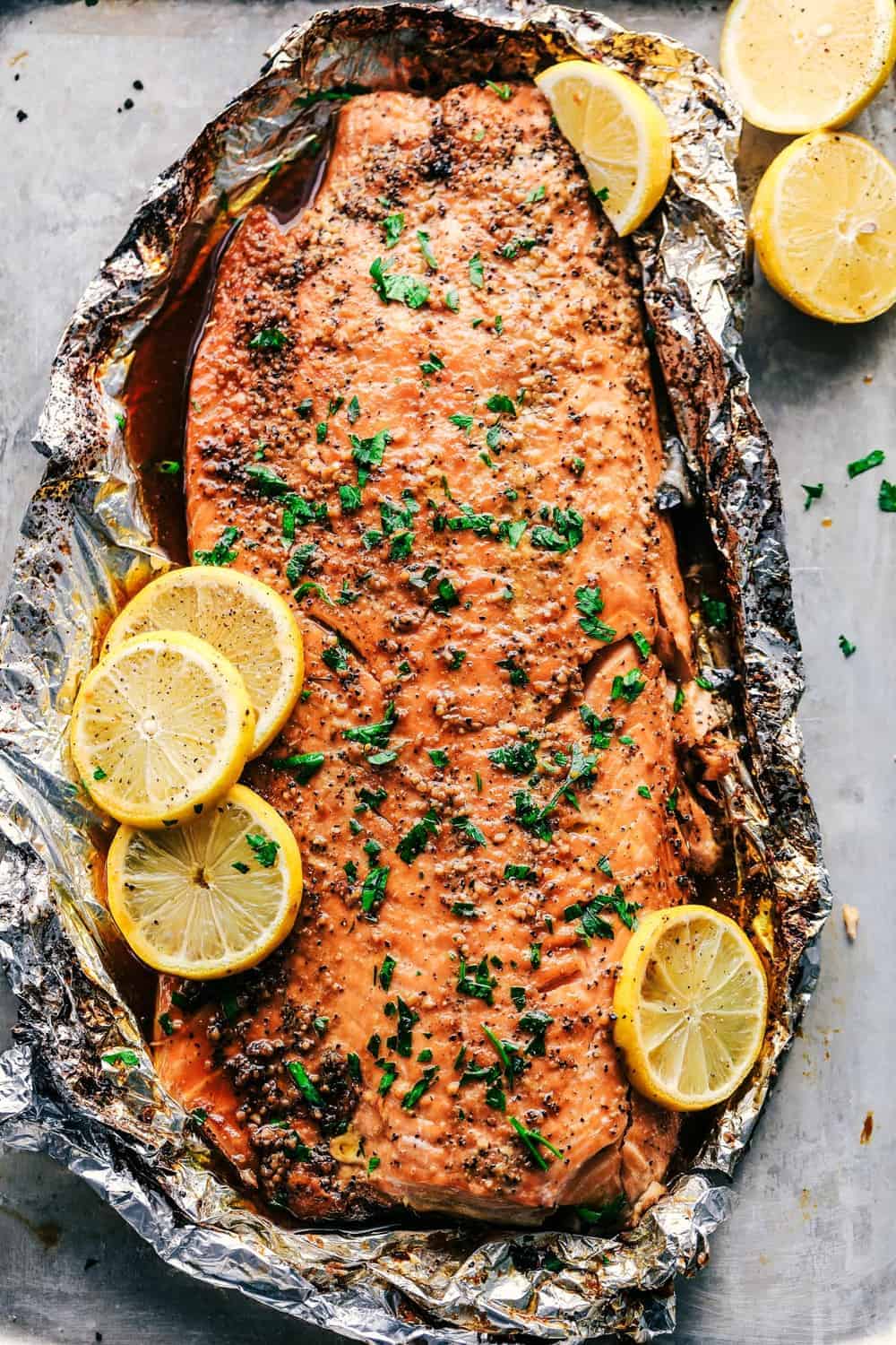 garlic brown sugar glazed salmon (the best salmon ever!)