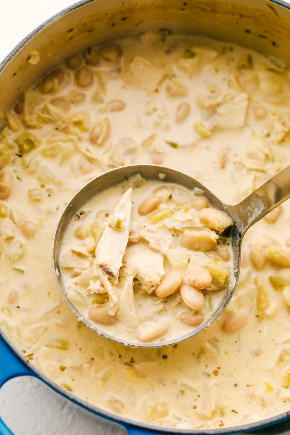 Creamy, savory, hearty White Chicken Chili.