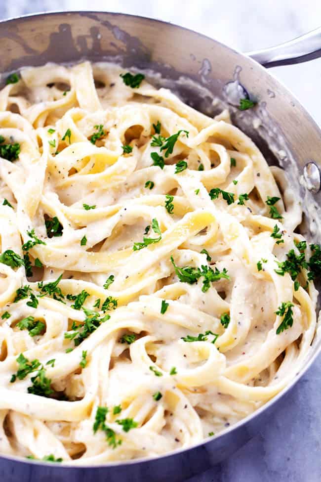 Skinny Fettuccini Garlic Alfredo - 42