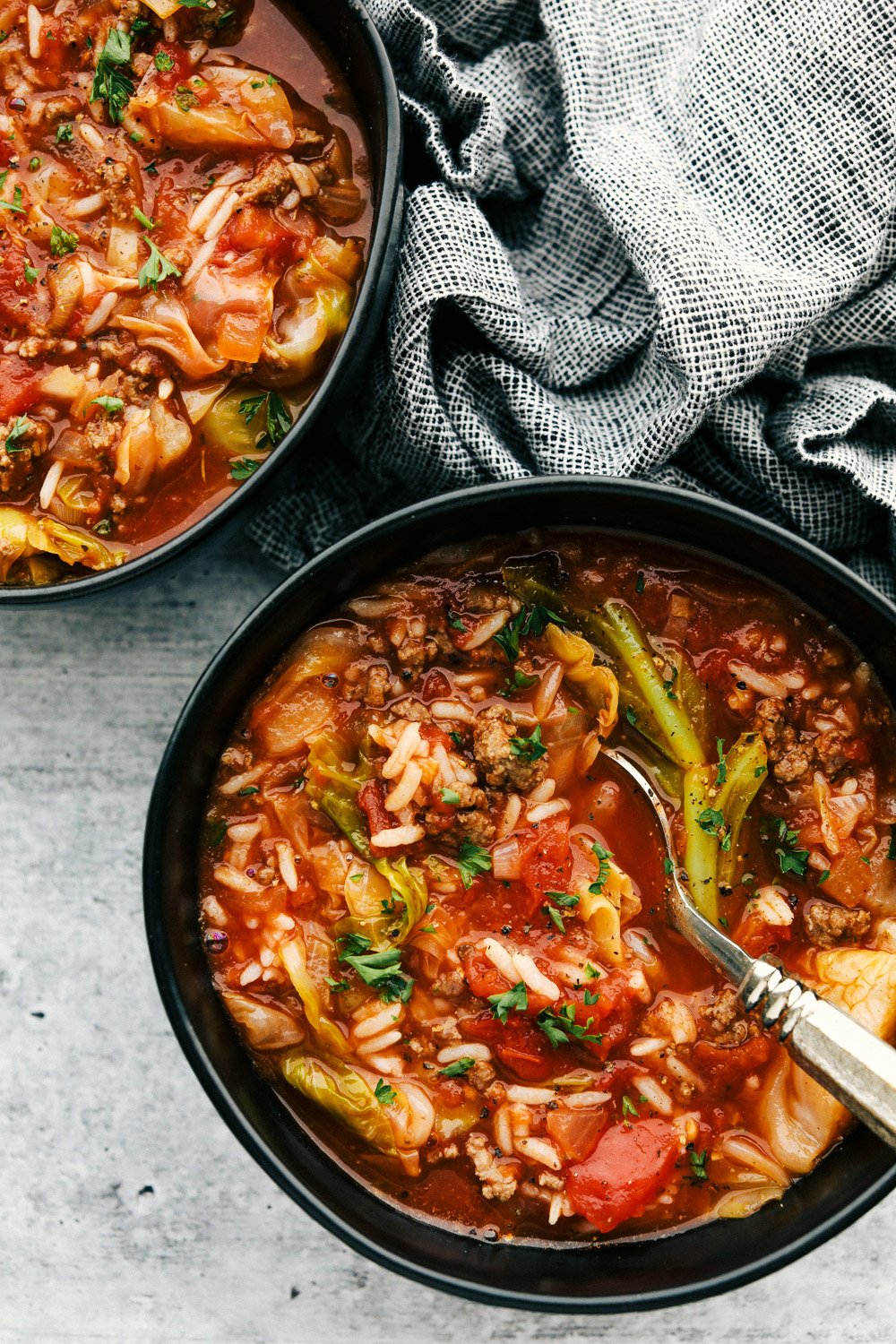 Hearty, rich and satisfying Stuffed Cabbage Soup.