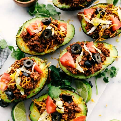 Low Carb Taco Stuffed Avocado Cups - Life Made Keto