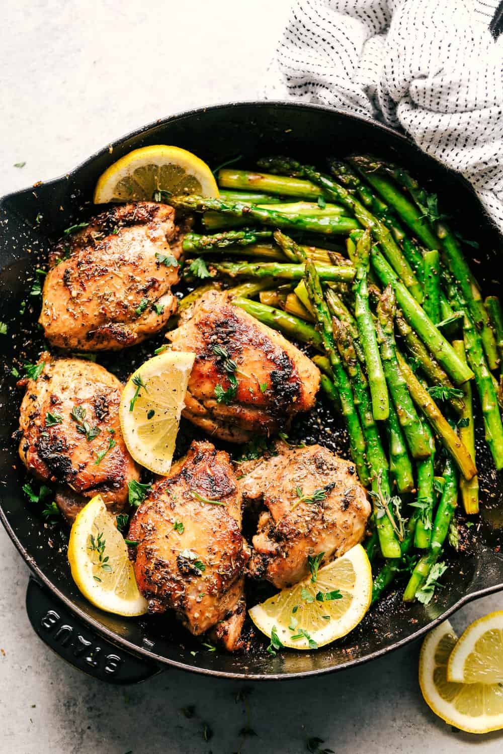 Lemon Garlic Butter Herb Chicken with Asparagus - 83