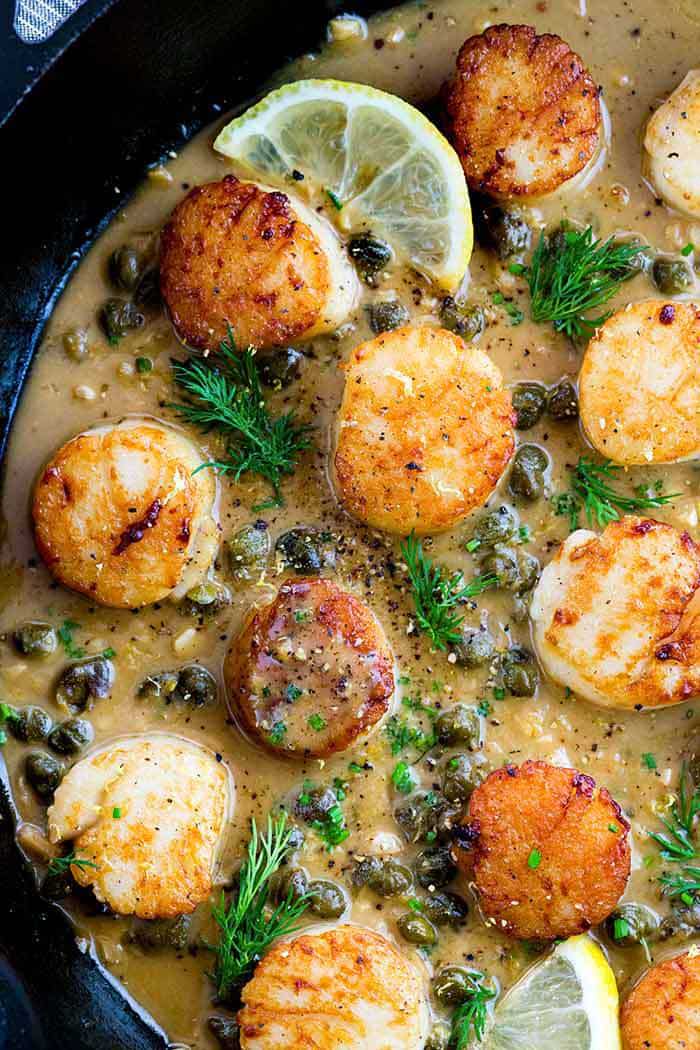 Simple Sauteed Scallops