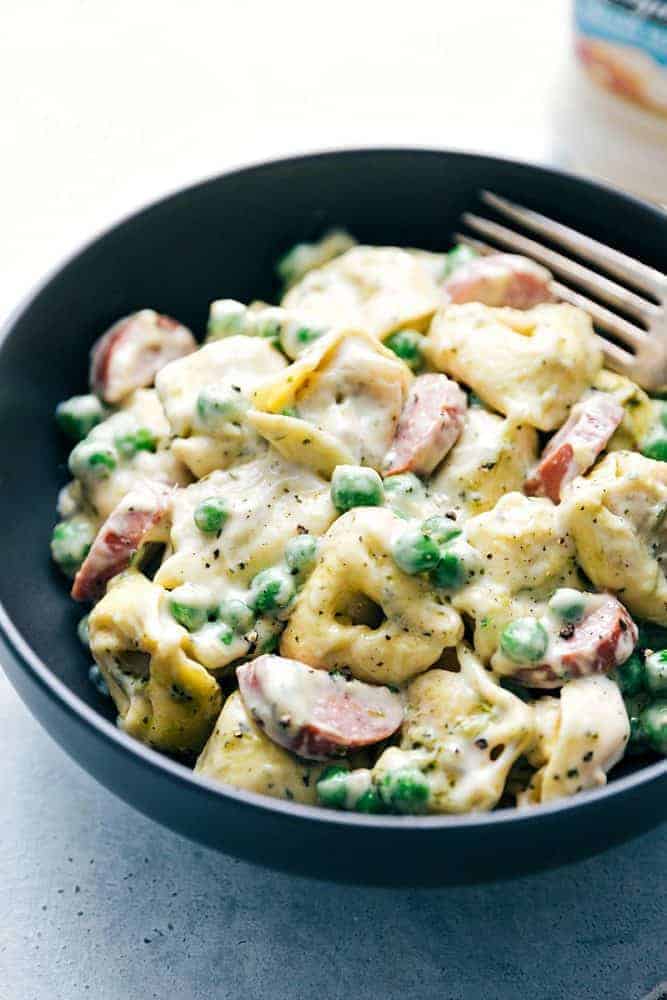 Alfredo Pesto Tortellini with Sausage - 26