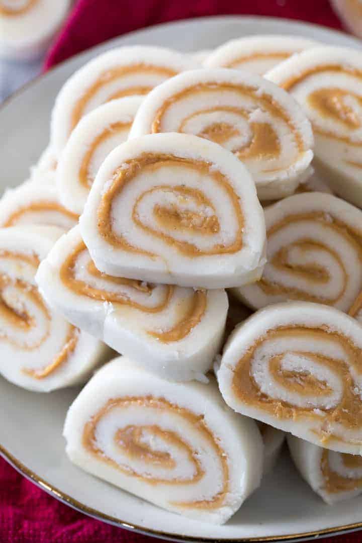 Peanut Butter Pinwheel Candy - Yummiesta