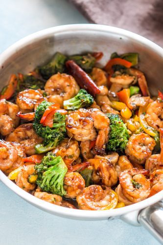 Teriyaki Shrimp Broccoli Stir Fry