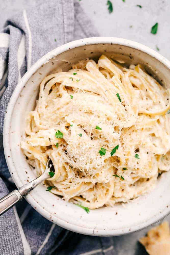 Asiago Garlic Alfredo Pasta - 97