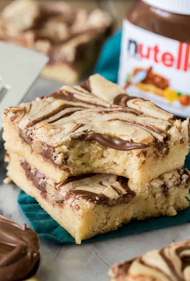 Nutella Blondies