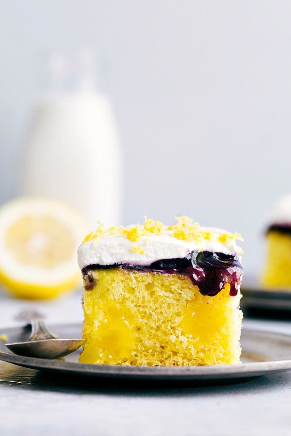 Lemon Blueberry Poke Cake - 42